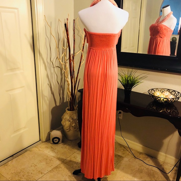 Arden B Coral floor length sundress - Picture 4 of 5